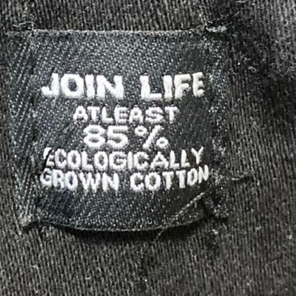 Zara Women's Black Slit Hem High Waisted Casual Slim Straight Denim Jeans Size 8 - Picture 5 of 5